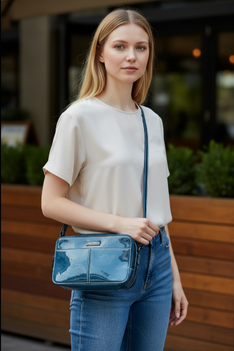 Crossbody Purse - Double zip
